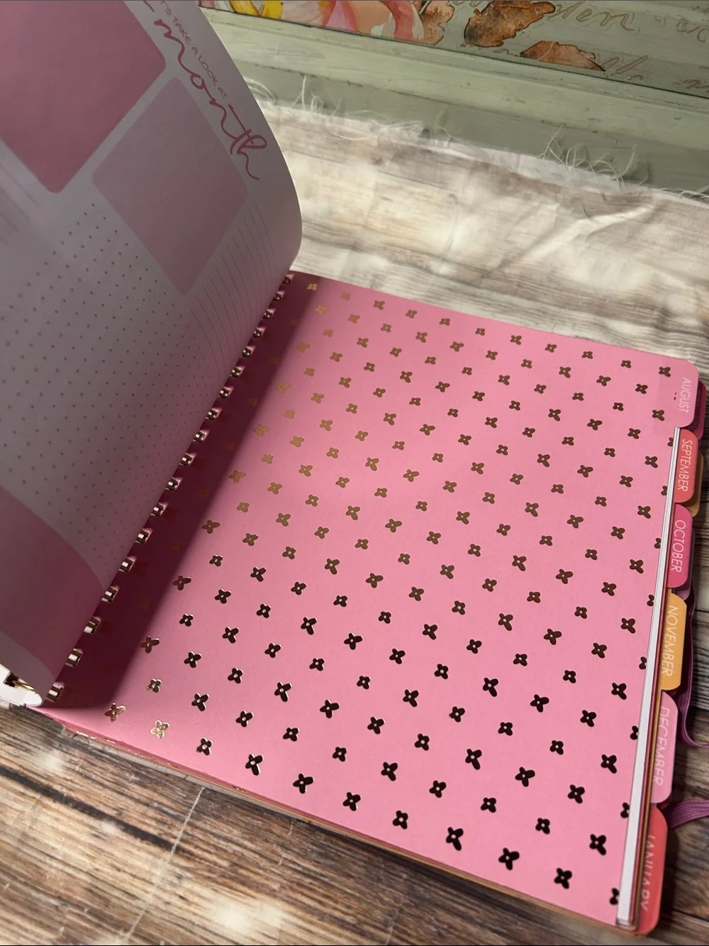 2027 Boho Weekly Planner  Pink Purple Western Cowboy Design 17mo Coquette